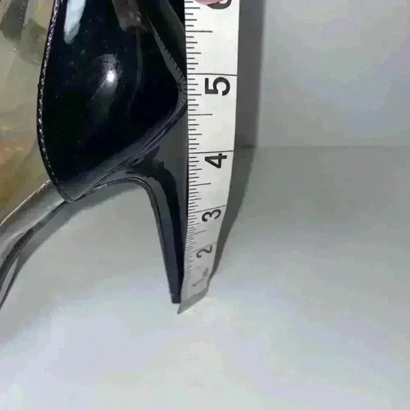 NEW Cape Robbin black gold ankle strap heel 4.5 pointed toe Size 8.5 minor flaws - Picture 9 of 14